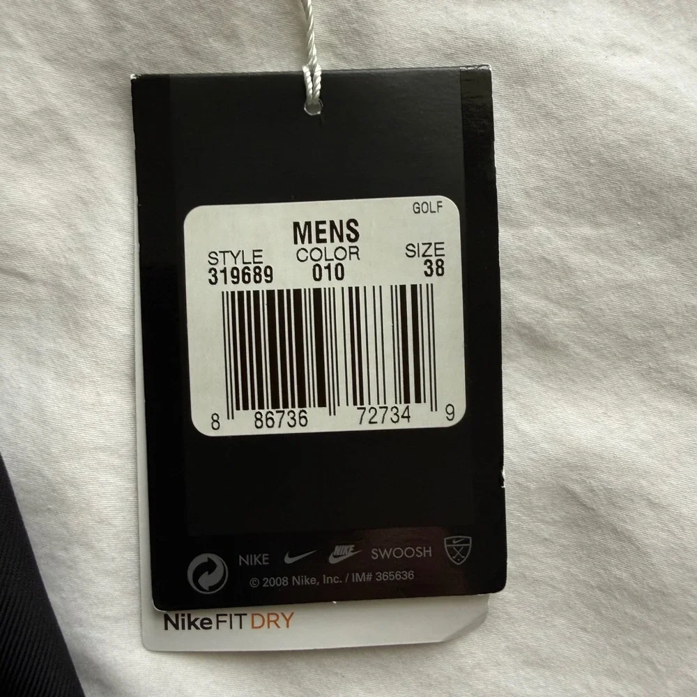 Nike Golf Fit Dry Mens Black Performance Shorts Size 38 NWT Father's Day Gift